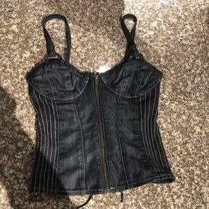 Guess denim tank top